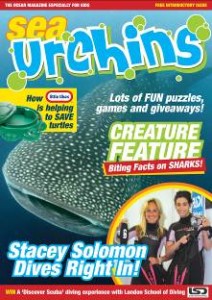 Sea Urchins Sea Life Kids magazine front cover image